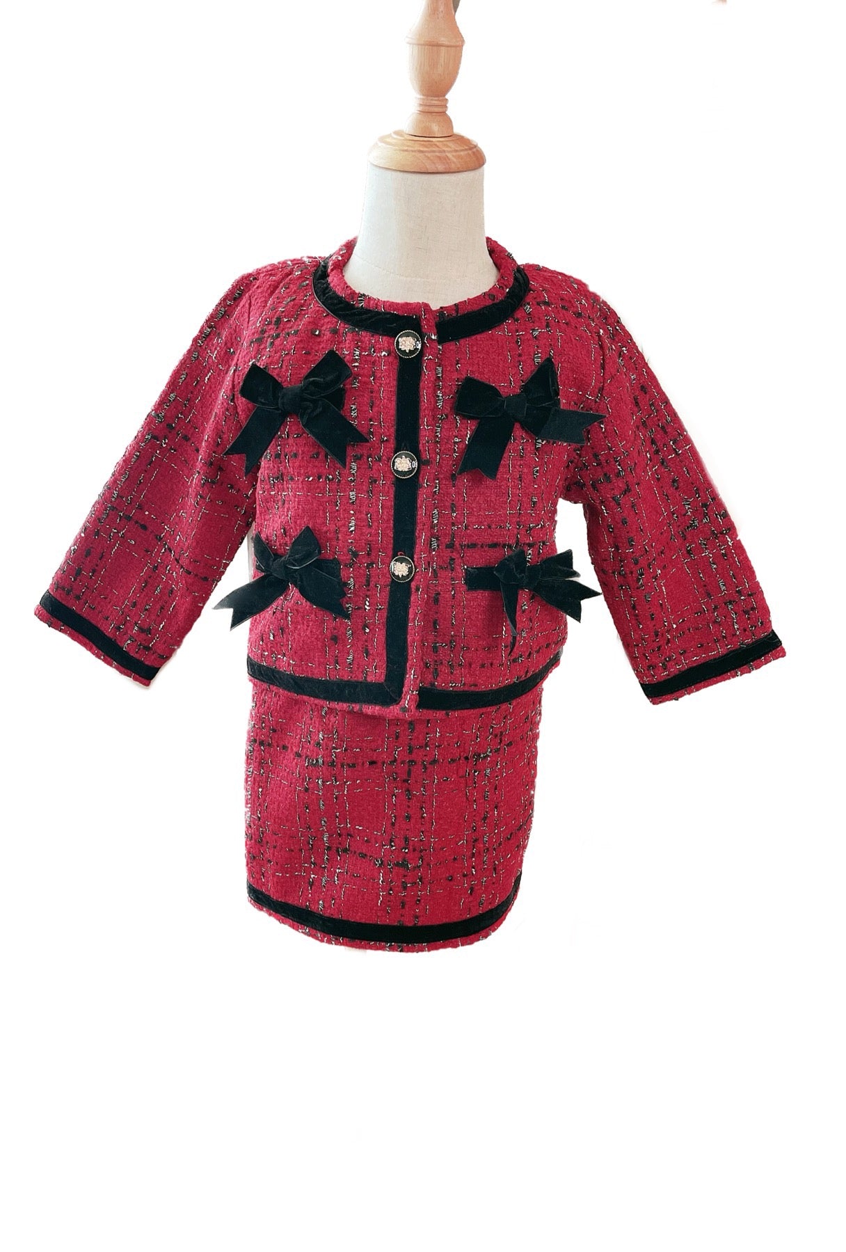 Red Tweed Winter Suit
