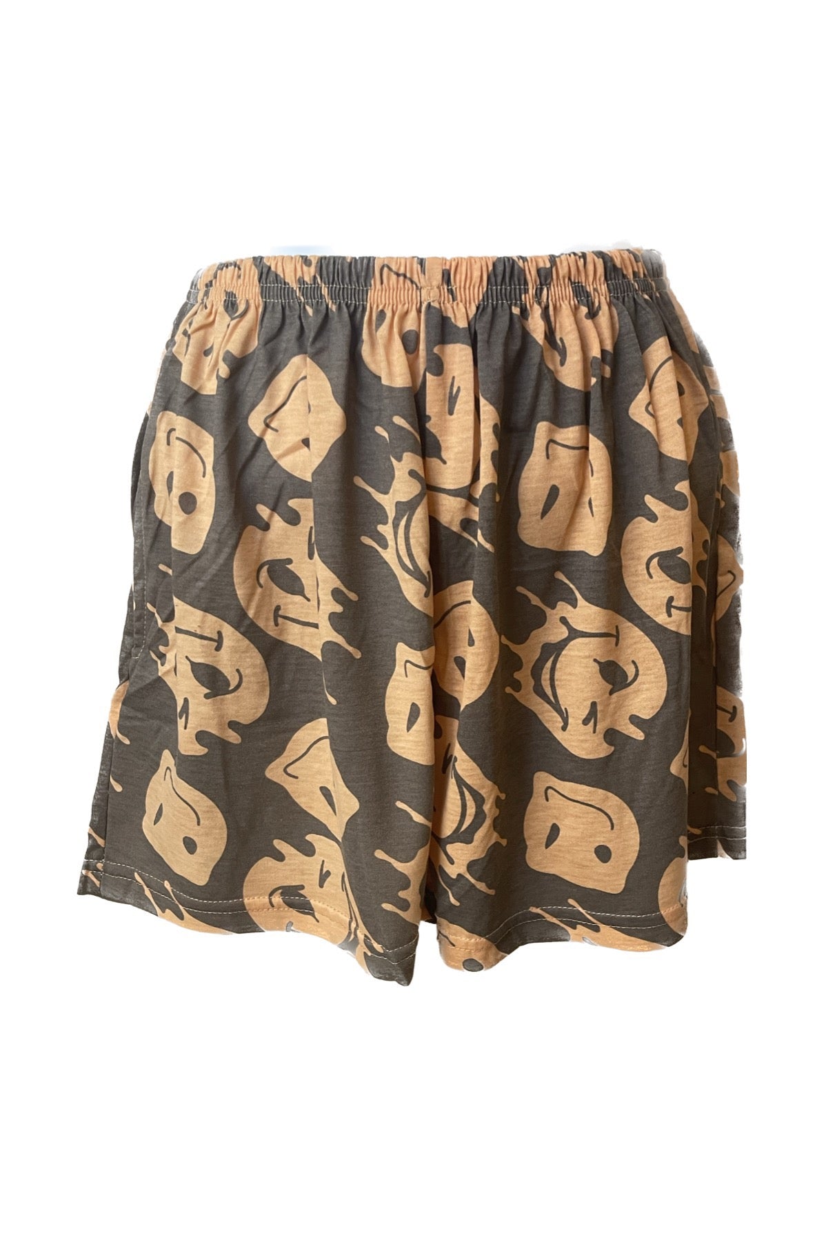 Matching Loungewear Brown Smiley - Women Design